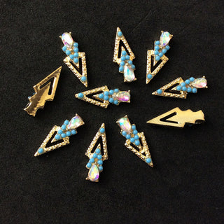  LX2 #200-215 2PCS Rhinestone Double Arrow Nail Charm by Nail Charm sold by DTK Nail Supply