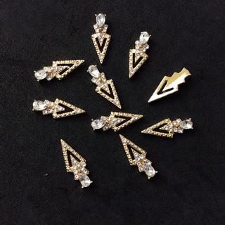  LX2 #200-215 2PCS Rhinestone Double Arrow Nail Charm by Nail Charm sold by DTK Nail Supply