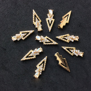  LX2 #200-215 2PCS Rhinestone Double Arrow Nail Charm by Nail Charm sold by DTK Nail Supply