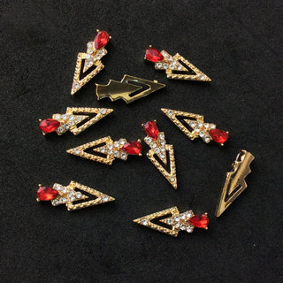  LX2 #200-215 2PCS Rhinestone Double Arrow Nail Charm by Nail Charm sold by DTK Nail Supply