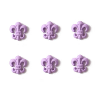 #233-238 2PCS Purple Matte Nail Charm Medieval