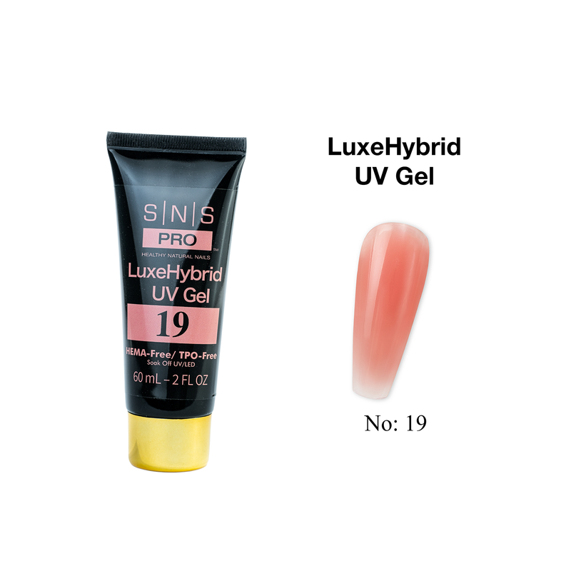SNS Pro LuxeHybrid UV Gel - 19 - HEMA & TPO Free - 60ml - DTK Nail Supply