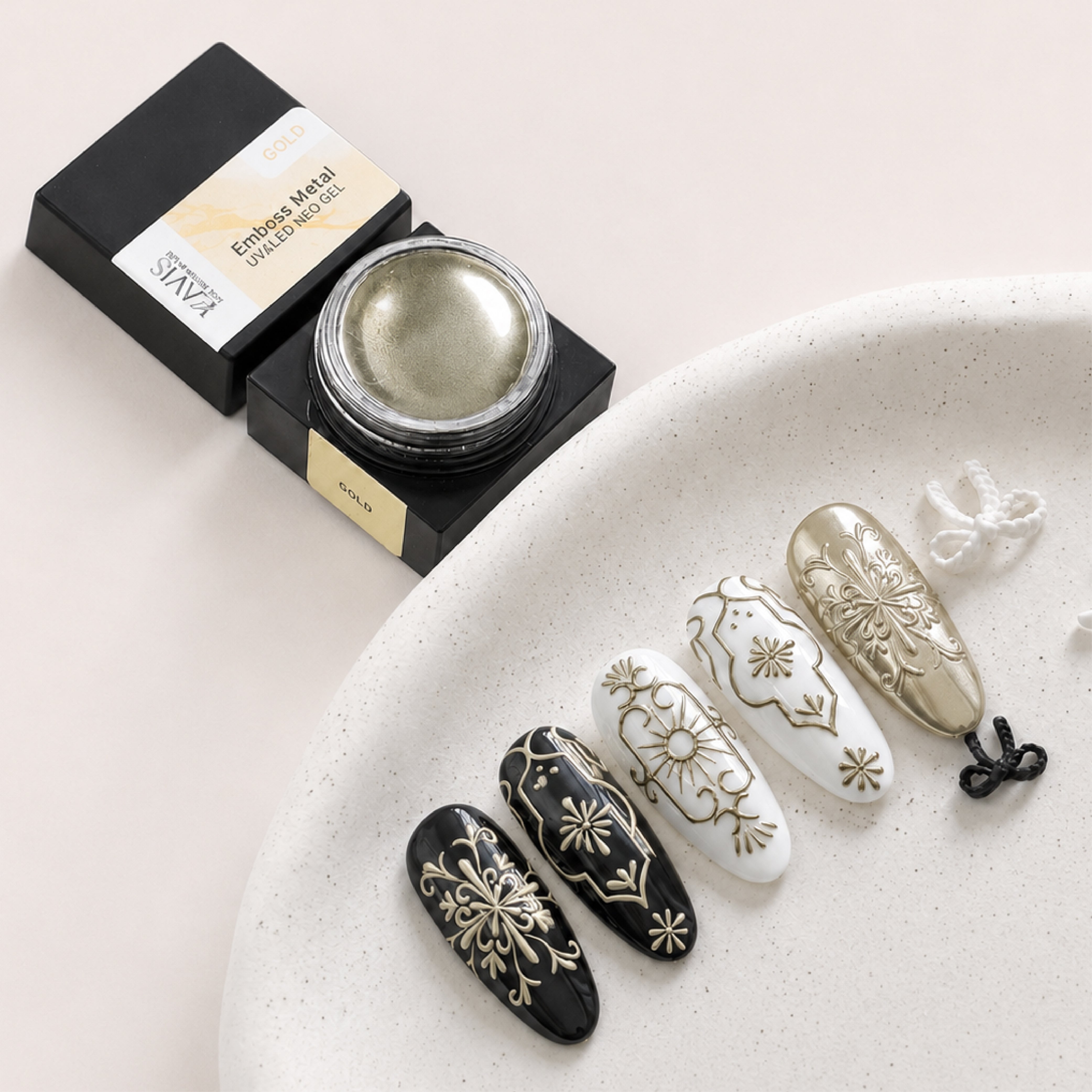 Emboss Gel Polish Nail Art - Gold - 15g