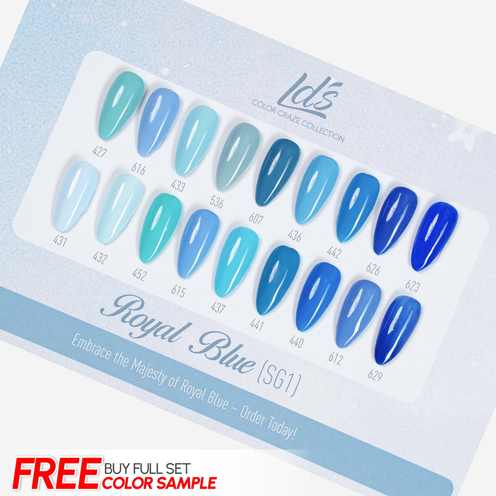 LDS Set 18 Colors - SG1 Royal Blue Collection - 0.5oz