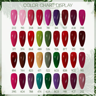 LDS Set of 36 Gel Polish (0.5oz) - Winter 1 - Holiday Spirit Collection