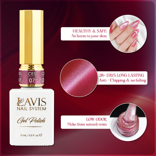 LAVIS Cat Eyes CE5 - 10 - Gel Polish 0.5 oz - Lucid Dream Collection by LAVIS NAILS sold by DTK Nail Supply