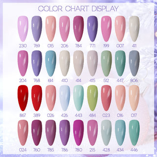 LDS Set of 36 Gel Polish (0.5oz) - Winter 3 - Winter Wonderland Collection