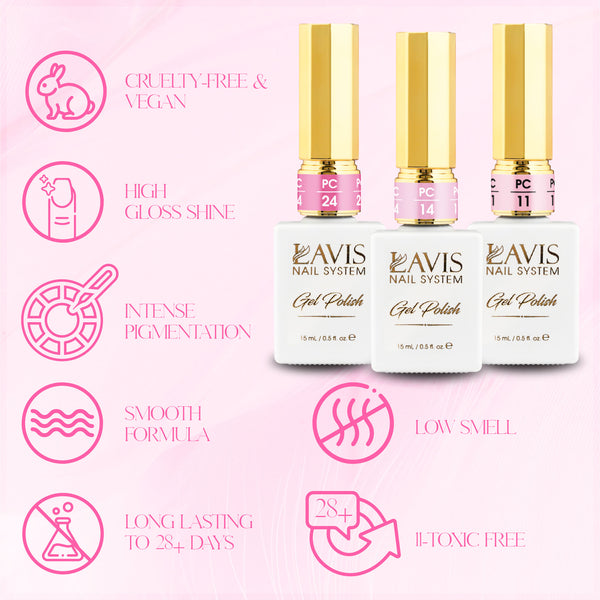  LAVIS Gel P07 Pink Collection by LAVIS sold by DTK Nail Supply