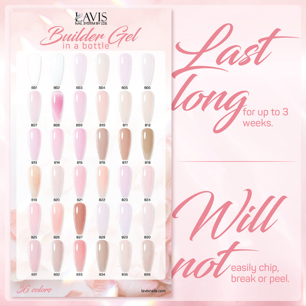 LAVIS Builder Gel In The Bottle - B02 - Gel Polish 15ml by LAVIS NAILS sold by DTK Nail Supply