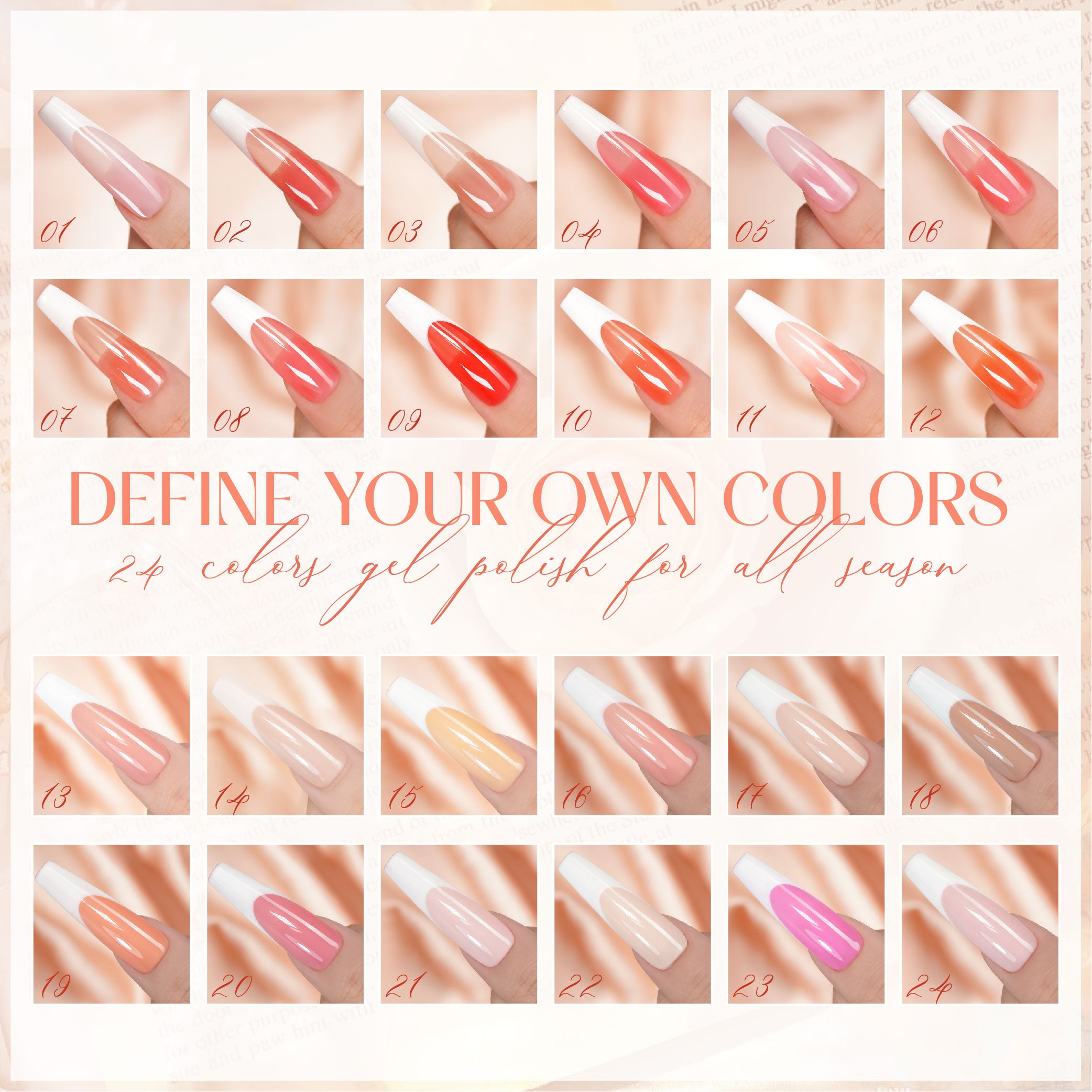 LAVIS C03 - Set 24 Color - Gel Polish 0.5 oz - Sundaze Gloss Collection by LAVIS NAILS sold by DTK Nail Supply