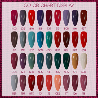 LDS Set of 36 Gel Polish (0.5oz) - Winter 2 - Sweater Weather Collection