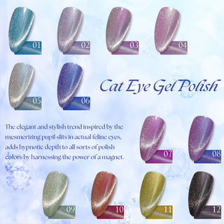 LAVIS Cat Eyes CE12 - 07 - Gel Polish 0.5 oz - Artic Jewel Collection