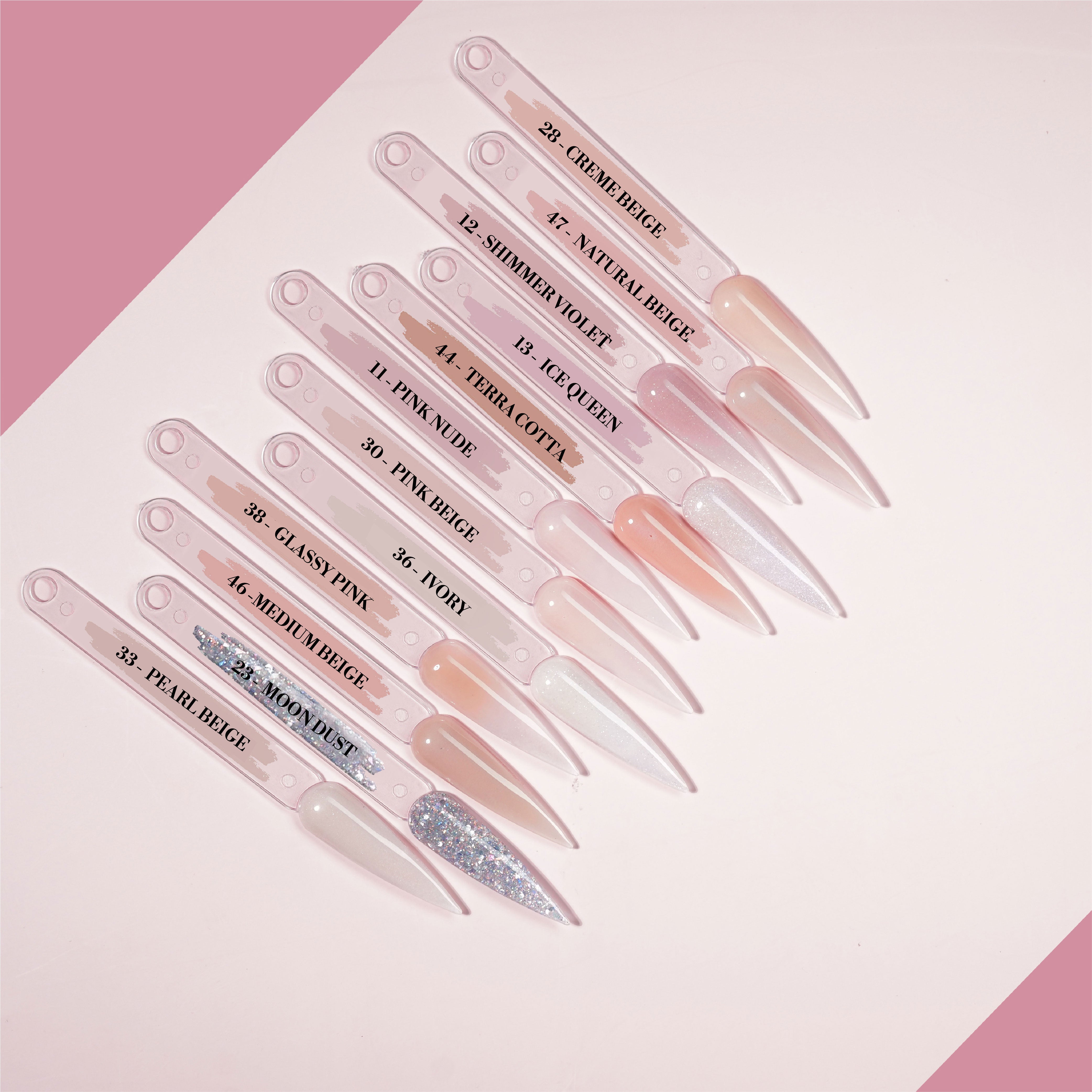  LAVIS ACRYLIC COVER 48 Colors 1.5oz by LAVIS NAILS sold by DTK Nail Supply