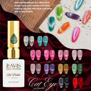 LAVIS Cat Eyes CE2 - 12 - Gel Polish 0.5 oz - Under The Sea Collection by LAVIS NAILS sold by DTK Nail Supply