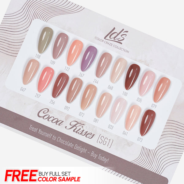 LDS Set 18 Colors - SG1 Cocoa Kisses Collection - 0.5oz
