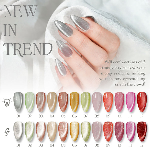 LAVIS Cat Eyes CE1 - Gel Polish 0.5 oz - Cozy Cashmere Collection by LAVIS NAILS sold by DTK Nail Supply