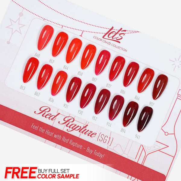 LDS Set 18 Colors - SG1 Red Rapture Collection - 0.5oz