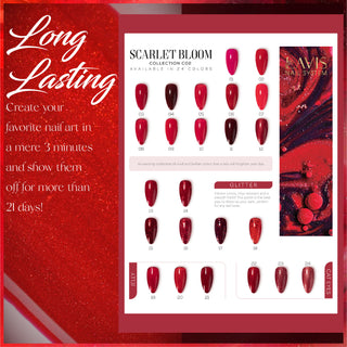 LAVIS C02 - Set 24 Colors - Gel Polish 0.5 oz - Scarlet Bloom Collection V2 by LAVIS NAILS sold by DTK Nail Supply