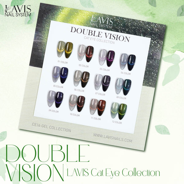 LAVIS Cat Eyes CE16 - 12 - Gel Polish 0.5 oz - Double Vision Collection