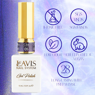  LAVIS Cat Eyes CE6 - 05 - Gel Polish 0.5 oz - Mysterious Land Collection by LAVIS NAILS sold by DTK Nail Supply