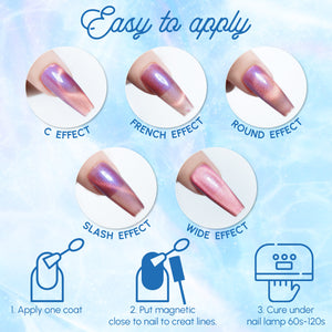 LAVIS Cat Eyes CE6 - 01 - Gel Polish 0.5 oz - Prism Pop Collection