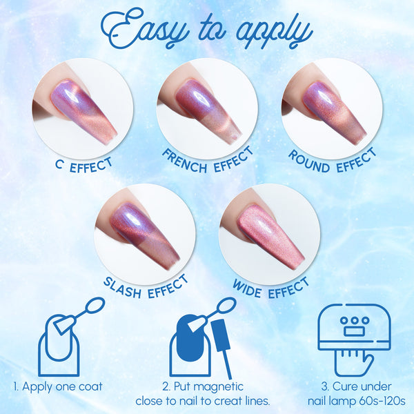 LAVIS Cat Eyes CE6 - 01 - Gel Polish 0.5 oz - Prism Pop Collection