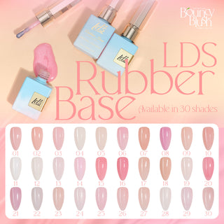 LDS RB Set 30 Colors - Gel Polish 0.5oz - Rubber Base Collection