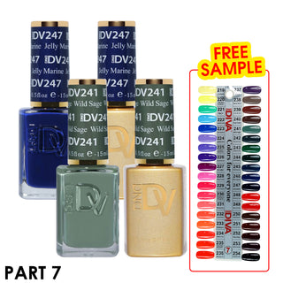 DND DV Part 7 - Set 36 Colors DND Diva Gel Polish & Matching Nail Lacquer Duo Set