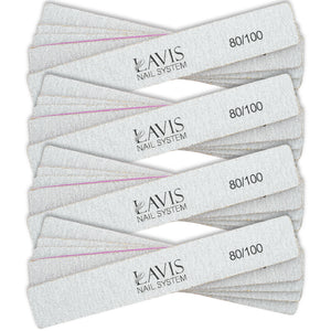  Lavis 50Pcs Jumbo Nail Files 80/100 by OTHER sold by DTK Nail Supply