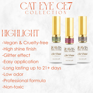 LAVIS Cat Eyes CE7 - 05 - Gel Polish 0.5 oz - VILLIAIN ERA Collection by LAVIS NAILS sold by DTK Nail Supply