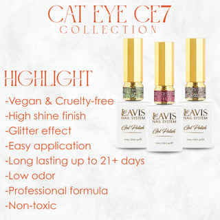LAVIS Cat Eyes CE7 - Gel Polish 0.5 oz - VILLIAIN ERA Collection