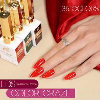 LDS Color Craze Gel Nail Polish - 846 Pyromaniac - 0.5oz