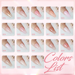 LAVIS Builder Gel In The Bottle Set 36 Colors by LAVIS NAILS sold by DTK Nail Supply