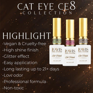 LAVIS Cat Eyes CE8 - Gel Polish 0.5 oz - Hidden Treasures Collection
