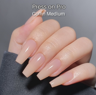 LAVIS Press On Pro - Coffin Medium Ombre Colors