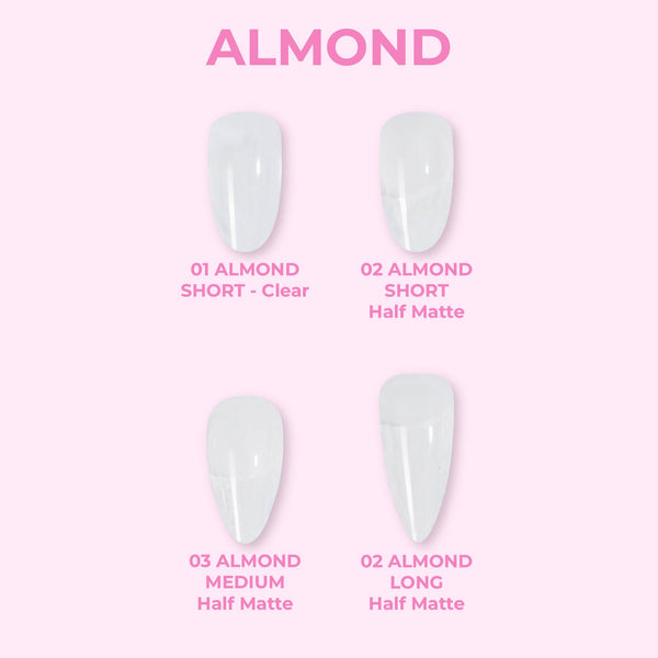  4 - Almond Shape LDS Soft Gel by LDS TOOL sold by DTK Nail Supply