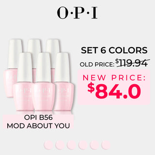 OPI Gel Nail Polish - Set 6 Colors - B56 Mod About You - Pink Colors