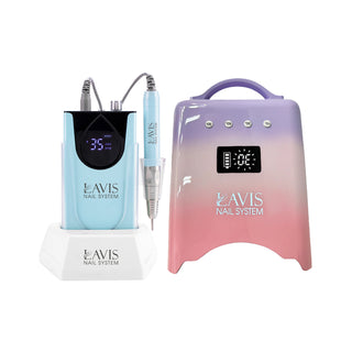 LAVIS Nail Drill + UV/LED Nail Lamps - Blue Pink