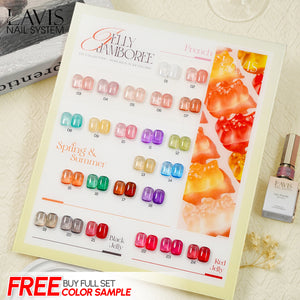 LAVIS C01 - Set 24 Colors - Gel Polish 0.5 oz - Jelly Jamboree Collection