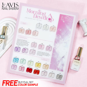 LAVIS Cat Eyes C09 - Set 24 Colors - Gel Polish 0.5 oz - Morning Dewdrop Collection