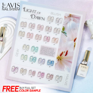 LAVIS C10 - Set 24 Colors - Gel Polish 0.5 oz - Light of Dawn Collection