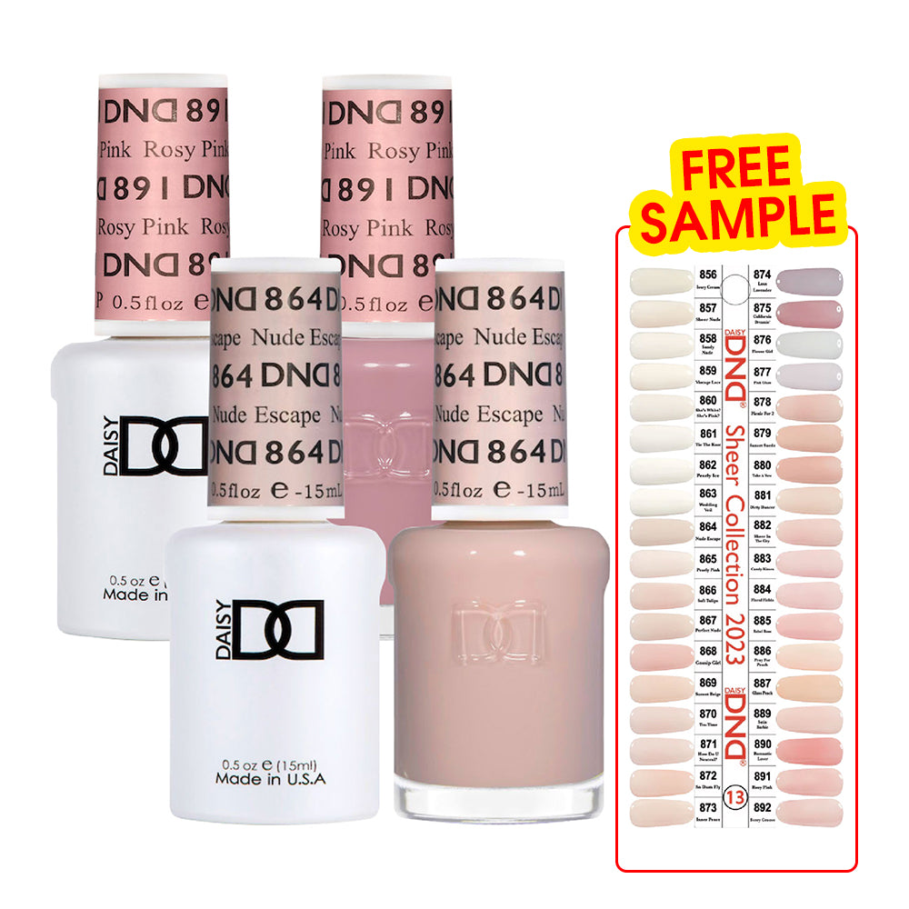 DND Part 13 - Set of 34 Gel & Lacquer Combos by DND - Daisy Nail Designs sold by DTK Nail Supply