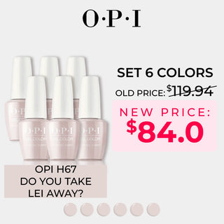 OPI Gel Nail Polish - Set 6 Colors - H67 Do You Take Lei Away? - Brown Colors