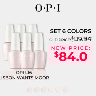 OPI Gel Nail Polish - Set 6 Colors - L16 Lisbon Wants Moor - Pink Colors