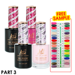  LDS Healthy Gel & Lacquer Part 3: 073-108 ( 36 Colors) by LDS sold by DTK Nail Supply