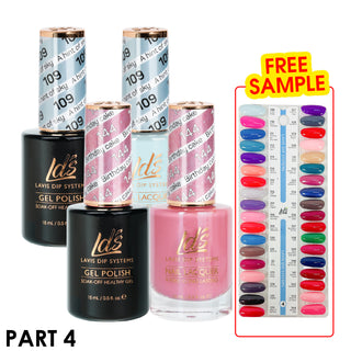  LDS Healthy Gel & Lacquer Part 4: 109-144 (36 Colors) by LDS sold by DTK Nail Supply