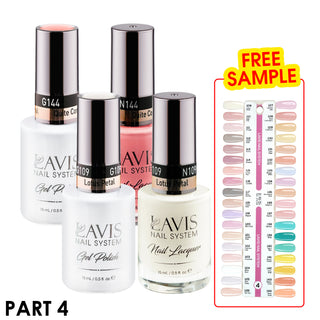 Lavis Gel Polish & Matching Nail Lacquer Duo Part 4: 109-144 (36 Colors)