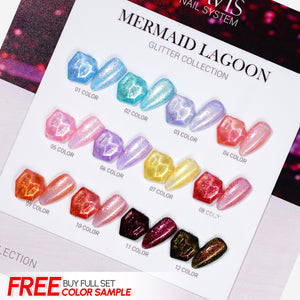 LAVIS MM 12 Colors - Gel Polish 0.5oz - Mermaid Lagoon Glitter Collection