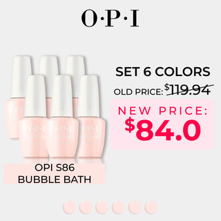 OPI Gel Nail Polish - Set 6 Colors -  S86 Bubble Bath - Pink Colors