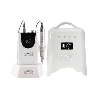 LAVIS Nail Drill + UV/LED Nail Lamps - Silver White